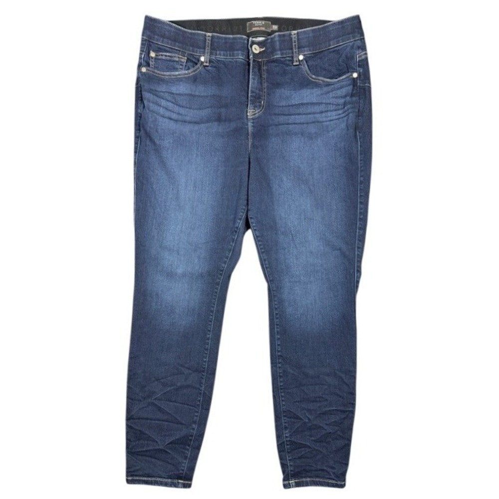 Torrid Bombshell Skinny Jeans Women 20R Dark Wash Premium Stretch High Rise Blue